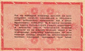 1946. 1000.000Adóp. f.sz. hatjegyű, címer fordított állású, vastag számok T:III/IV