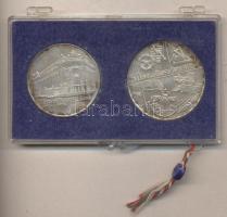 1974. 50Ft Ag + 100Ft Ag "50 éves az MNB" T:BU eredeti sérült MNB plombált plasztiktokban!