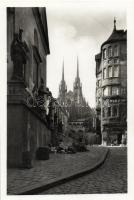 Brno Petrov Cathedral of St. Peter and Paul, greengrocer of Vala and Beck, Simplons bar