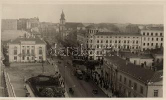 Krakow view of the suburb, trams, the shop of H. Scholl