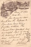 1890 Tarasp sanatorium, rare early postcard