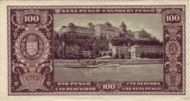 1945. 100P "N" betű lemezhiba nélkül! RR!! T:II kis beszakadásokkal