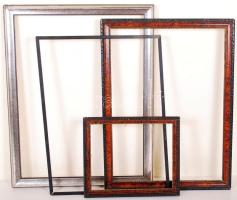 4db különféle méretű és állapotú képkeret /  Picture frames