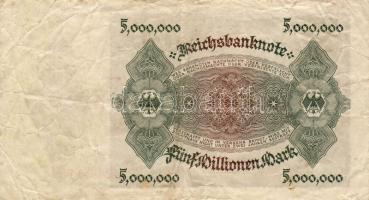 D.Reich 1923. 5.000.000M T:II/III