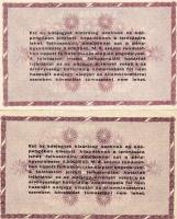 1946. 100.000Adóp. fehér, vízjel nélküli papíron, számozás nélkül, 5600-as téves rendeletszám, 2 klf...