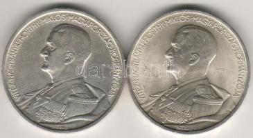 1939. "Horthy balos" 5P ezüst T:2 (2x) pici ph