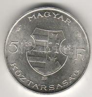 1946. 5Ft "Kossuth-vastagveret ezüst T:2+ pici ph.