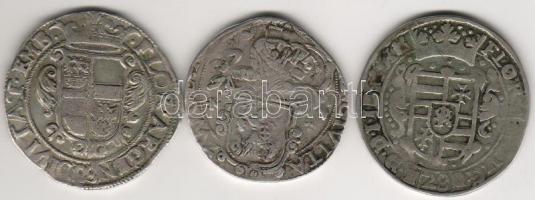 Hollandia 1500/1600-as évek 3klf tartományi tallér, ezüst T:3-,4 ph