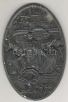 1916. "IV. Károly" ovális koronázási plakett T:2/3