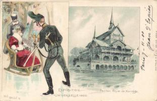 Paris Expo 1900 Norwegian pavilion litho s: Jack Abeille