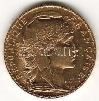 Franciaország 1907. "Kakas" 20Fr arany 6,4516 T:2