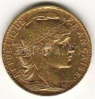 Franciaország 1911. "Kakas" 20Fr arany 6,4516 T:2