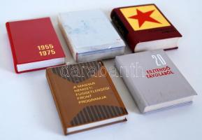 5 db politikai minikönyv: Válogatott dokumentumok, Hűség az Internacionalizmushoz, A Függetlenségi F...