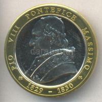 Vatikán 2005. "VIII. Piusz pápa 1829-1830 / San Salvatore in Lauro" bicolor emlékérem (34m...
