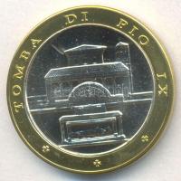 Vatikán 2005. "IX. Piusz pápa 1846-1878/ IX. Piusz sírja" bicolor emlékérem (34mm) T:1 Vatican 2005. "Pope Pius IX 1846-1878 / Tomb of Pope Pius IX" bicolor medallion (34mm) C:Unc