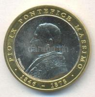 Vatikán 2005. "IX. Piusz pápa 1846-1878/ IX. Piusz sírja" bicolor emlékérem (34mm) T:1
Vat...
