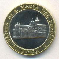 Vatikán 2005. "VII. Piusz pápa 1800-1823 / Santa Maria del Popolo" bicolor emlékérem (34mm) T:1 Vatican 2005. "Pope Pius VII 1800-1823 / Santa Maria del Popolo" bicolor medallion (34mm) C:Unc