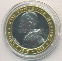 Vatikán 2005. XIII. Leó pápa 1878-1903 / Lateráni Kolostor" bicolor emlékérem (34mm) T:1 Vatican 2005. "Pope Leo XIII 1878-1903 / Lateran cloister" bicolor medallion (34mm) C:Unc