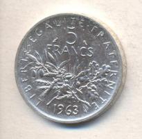 Franciaország 1963. 5Fr Ag T:2 France 1963. 5 Francs Ag C:XF