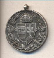 1918. Magyar Háborús Emlékérem kardokkal,sisakkal "Pro Deo et Patria" ezüstözött Br kitünt...