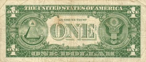 USA 1957A 1$ kék pecsét T:II/III