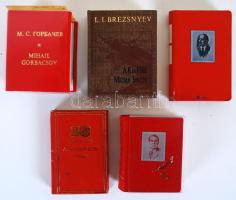 5 db politikai minikönyv: Mihail Gorbacsov (orosz), Vissza emlékezések, Lenin(orosz), A Kis Föld, A szövetkezés utján