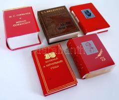 5 db politikai minikönyv: Mihail Gorbacsov (orosz), Vissza emlékezések, Lenin(orosz), A Kis Föld, A ...