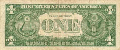 USA 1957B 1$ kék pecsét T:II/III