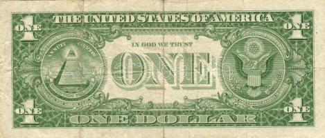 USA 1957 1$ kék pecsét T:II/III