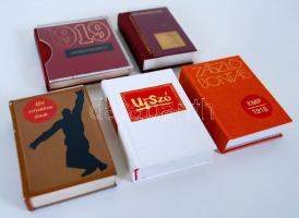 5 db politikai minikönyv: Mindenkihez, Ifjú szívekben élnek, A magyarországi szakszervezetek első ko...