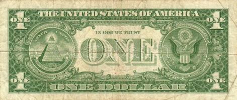 USA 1957A 1$ kék pecsét T:II/III