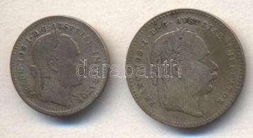 Ausztria 1868. 20Kr Ag + 1872. 10Kr T:3-
Austria 1868. 20 Kreuzer Ag + 1872. 10 Kreuzer Ag C:VG