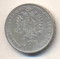 Ausztria/magyar verdejel 1860B 1/4Fl Ag T:3