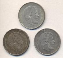 1947. 5Ft Ag "Kossuth" (3x) T:2-