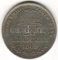 1869K.B. 20kr ezüst T:3/3+