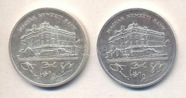 1992. 200Ft Ag "MNB" (2x) T:2