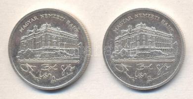 1992. 200Ft Ag "MNB" (2x) T:2