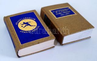 2db minikönyv: Aranylabdások - Aranycipősök; Az orvostudomány és az élettan Nobel-díjasai 1901-1975....