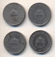 1915. 10f Fe + 1918. 10f Fe + 1920. 10f Fe (2x) T:2,2-