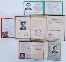 Balázs Tibor rendőr hagyatéka. Kilenc darab különböző igazolvány és egy katonai kép. Két darab szolg...