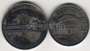 1956. "10 éves a Ft" 10Ft+25Ft ezüst T:1 pici ph., patina