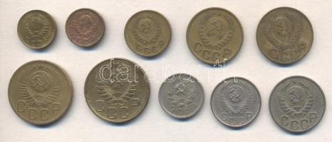 Szovjetunió 1936-56. 1k,2k,3k,5k,10k,15k,20k összesen 10db különféle T:2,2-
Soviet Union 1936-56. 1 ...