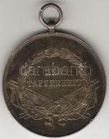 Franz Joseph I. "Der Tapferkeit" vitézségi érem, nagy ezüst T:2 kis ph