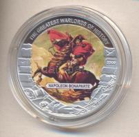 Libéria 2009. 5$ ezüstözött Cu "Nagy Hadvezérek / Bonaparte Napóleon" T:PP Tanúsítvánnyal,...
