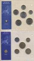 Ciprus 2001-2003. 1c-50Ł 6klf darab "Az utolsó Font forgalmi pénzek" szettben T:1 + Észtor...