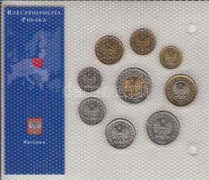 Lengyelország 1992-2004. 1Gr-5Zl 9klf darab "Az utolsó Zloty forgalmi pénzek" szettben T:1...