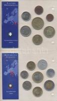Görögország 1988-2000. 1Dr-100Dr 7klf darab "Az utolsó Drachma forgalmi pénzek" szettben T...