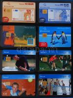 200 darabos nagyon szép belga telefonkártya-gyűjtemény. Mind különféle! Igényes gyűrűs Lindner telefonkártya-berakóban / All different 200 Belgian phonecards in quality Lindner album