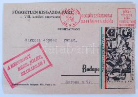 1949 A Független Kisgazda Párt VIII. kerületi szervezetének személyre szóló felkérése szavazatszedő bizottságba