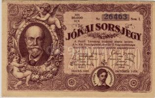 1925. Jókai sorsjegy 2000K T:II/III